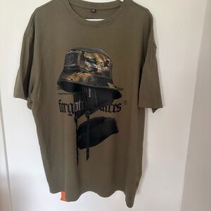 Forgotten Faces Men’s Olive Graphic Tee